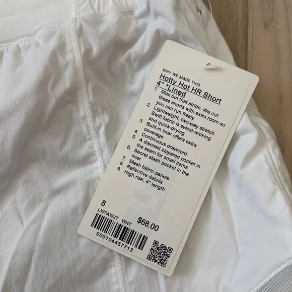 NWT Lululemon Hotty Hot HR Short 4” - Size 8 - Picture 2 of 6